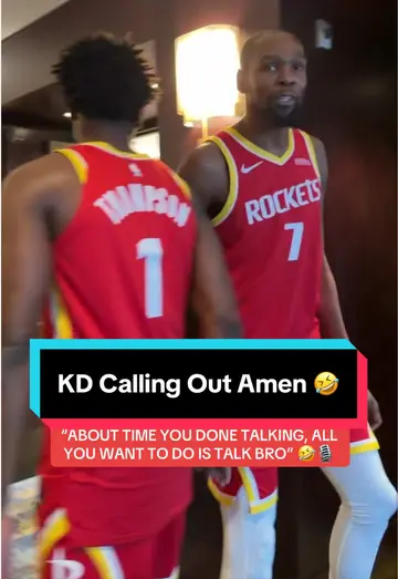 Amen Thompson a certified yapper at @houstonrockets Media Day??? 😭🎙️😭 #NBA #…