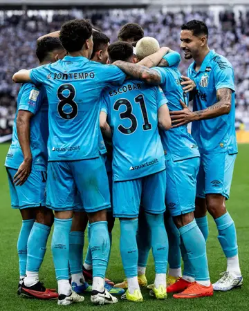 Grande jogo… parabéns equipe!!! Vamos Santos 🤍🖤