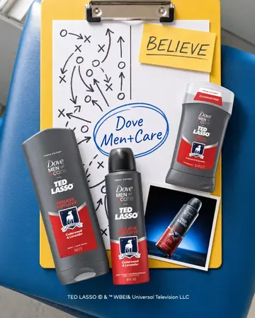 Every good game plan starts with a fresh first move. Dove Men+Care x Ted Lasso…