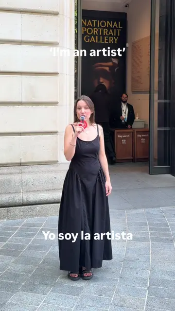 Yo soy la artista! Artist Nieves González returned to the Gallery for a very sp…