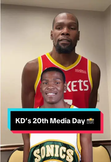 Kevin Durant on his ✌️✊th (20th) NBA Media Day - and reminiscing on his first �…