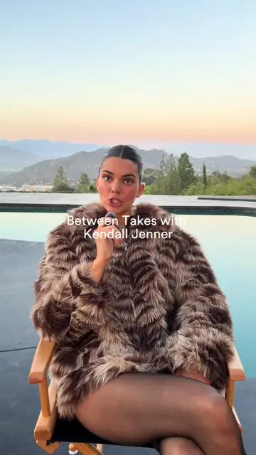 Between takes with Kendall Jenner. Shop Kendall’s looks now at frame-store.com…