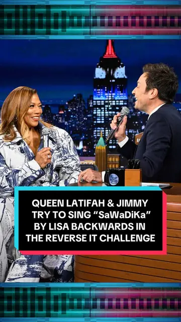 Queen Latifah & Jimmy try to sing “SaWaDiKa” by LISA backwards in the Reverse I…