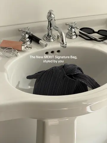The new Signature Bag ships free with your first order, only at meritbeauty.com.