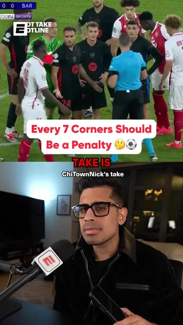 Should every seven corners be a penalty? #soccer