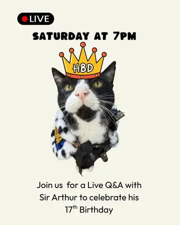 Join us LIVE this Saturday at 7pm (London Time) for a birthday Q&A. #birthday #…