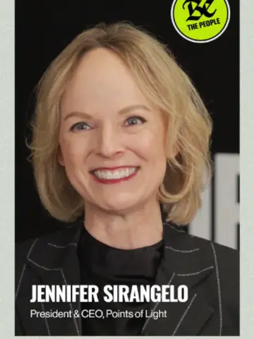 "One act can make a difference that changes a life." Jennifer Sirangelo, Presid…