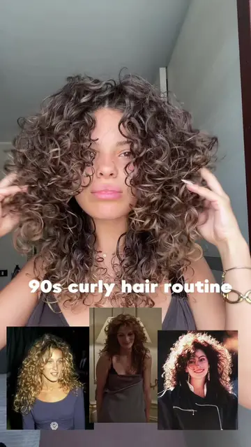 90s curly hair routine ✨🦁 adv @Bali Curls #inspo #curlygirl #curlyhairtutorial…