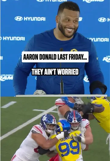 it turns out, they were worried about #aarondonald #losangelesrams #nfl