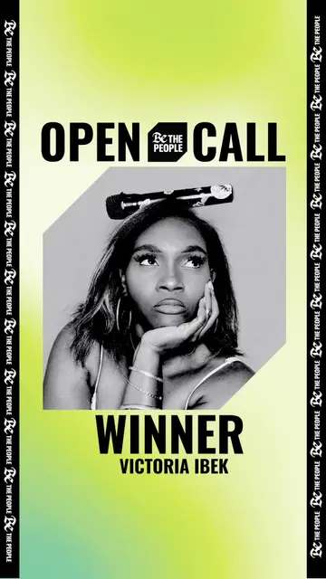 Proud to announce @victoriaibek as the winner of our “Gotta Be Us” Open Call Ch…