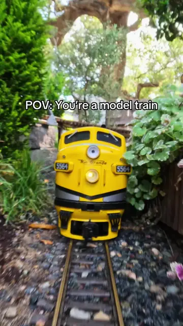 All aboard the @Bungalow Heaven Railroad 🚂 #gopro #modeltrain #POV