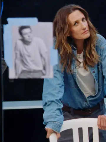 Getting into character. Camille Cottin as Jonathan Anderson. #DiorA24