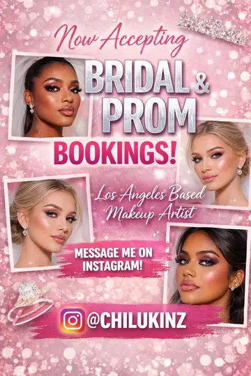 I do birthdays, Bridal, Prom, graduations, photoshoots and music videos, most o…