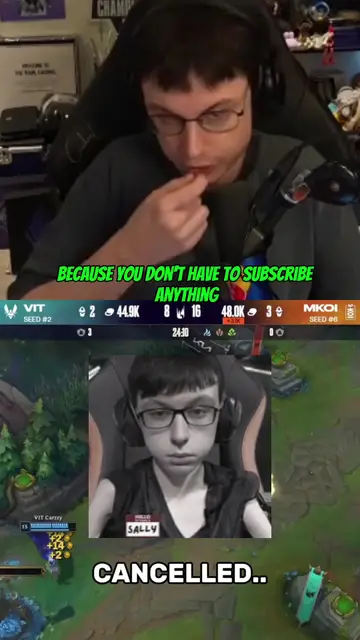 GOAT sally ult by caedrel #caedrel #caedrelclips #fyp #lec