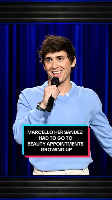 @Marcello Hernandez had to go to beauty appointments growing up because he had…