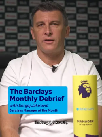 Two wins. Two clean sheets 🏆 Barclays Manager of the Month, Sergej Jakirović,…