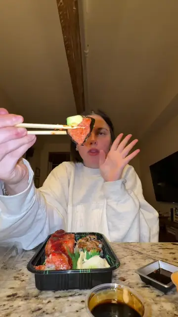 The way I eat sushi is phenomenal