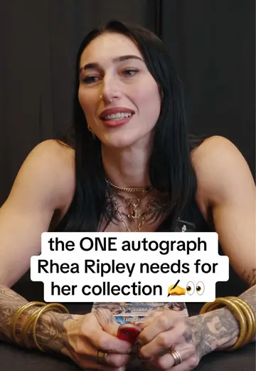 Tbh GREAT answer from Rhea here 💪 #topps #rhearipley #wwe #tradingcards