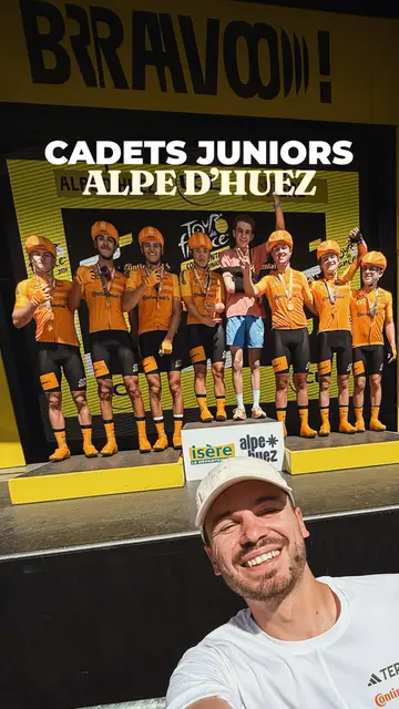 On a monté l’Alpe d’Huez avec les Cadets Juniors de Continental avant les pros…