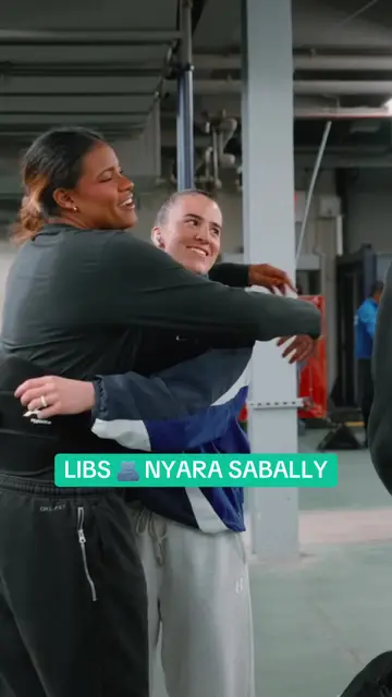 Hugs on hugs on hugs for @Nyara Sabally 🥹🫶 #nyliberty #wnba #nyarasabally