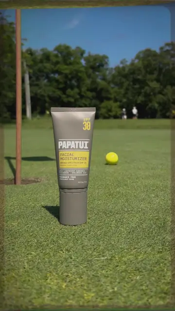 Golf's hard enough. Sun protection shouldn't be. PAPATUI Facial Moisturizer + S…