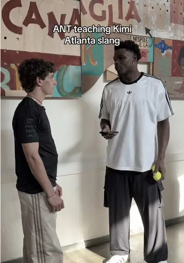 okayyy we’re taking notes 📝#kimiantonelli #anthonyedwards #slanglesson #adidas