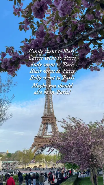 Cherry blossoms in Paris were not on our bucket list but we’re so glad we got t…