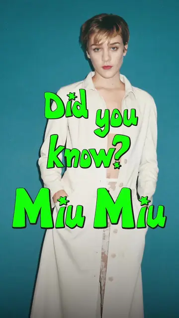 Did you know @chloessevigny became the face of Miu Miu’s iconic SS 1996 campaig…