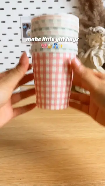Turn these cute patterned paper cups into creative gift bags, party favors, and…