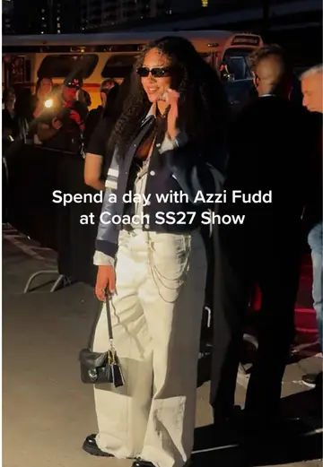 Come with @Azzi Fudd to Coach’s 85th anniversary show 🎂✨ #CoachSpring27 #Coach…