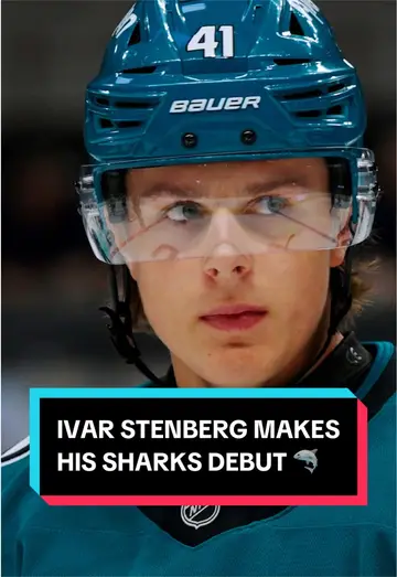welcome to the shark tank 🔥 #NHL #SanJoseSharks #IvarStenberg #hockey #sports